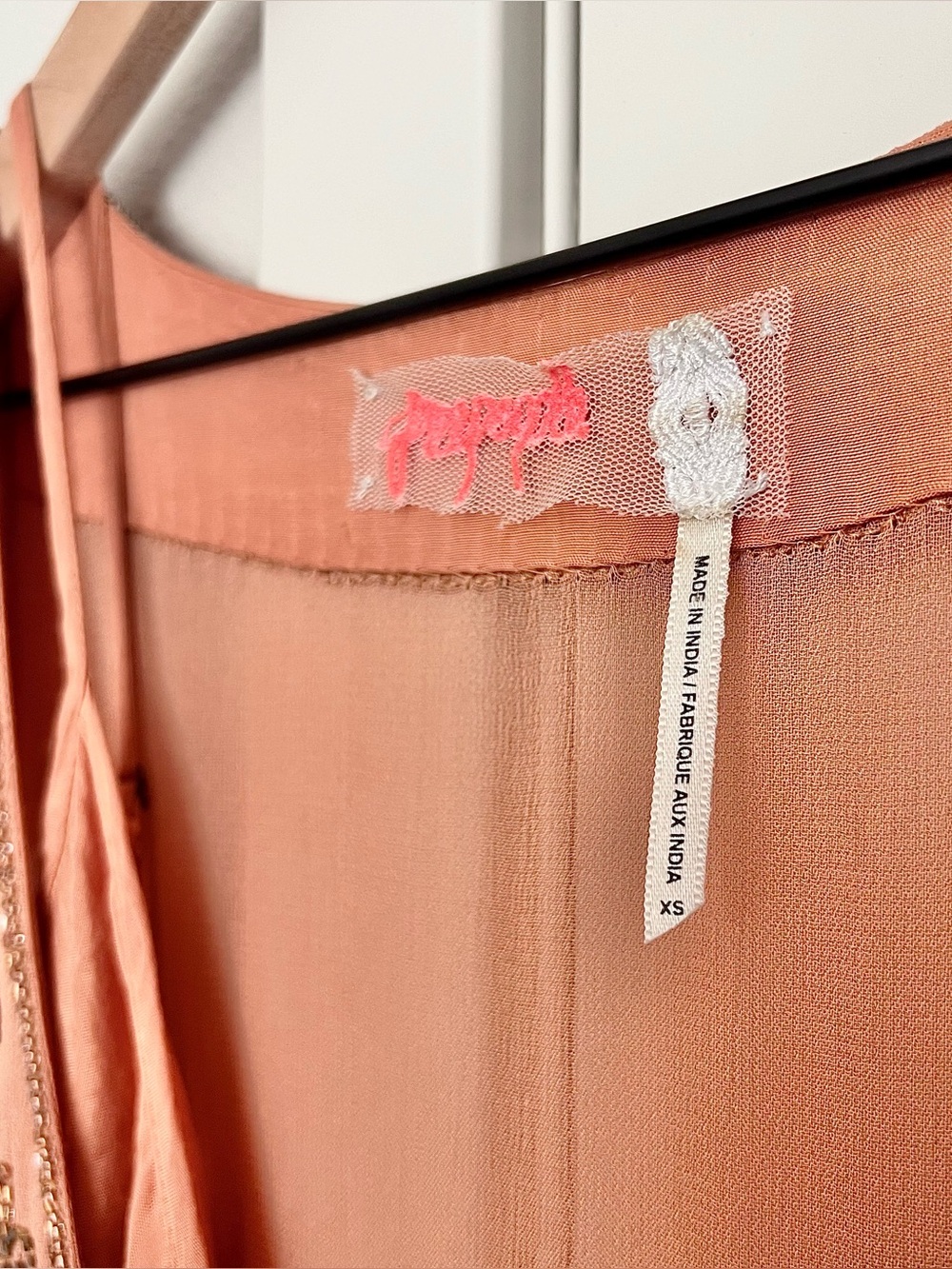 RARE EXC • Free People Magic Garden Dress in Peach • - Picture 13 of 15
